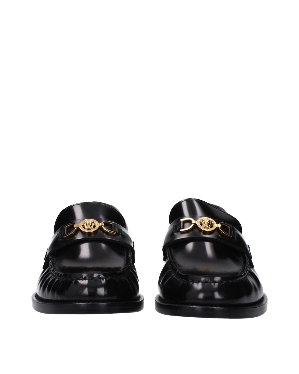 Versace Black Leather Loafer
