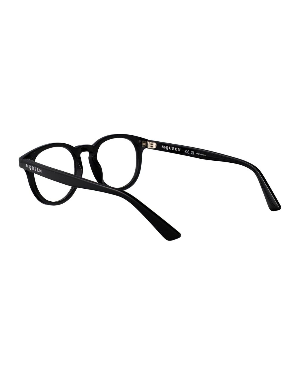 McQueen Black Alexander Mc Queen Round Optical Am0514 O 001