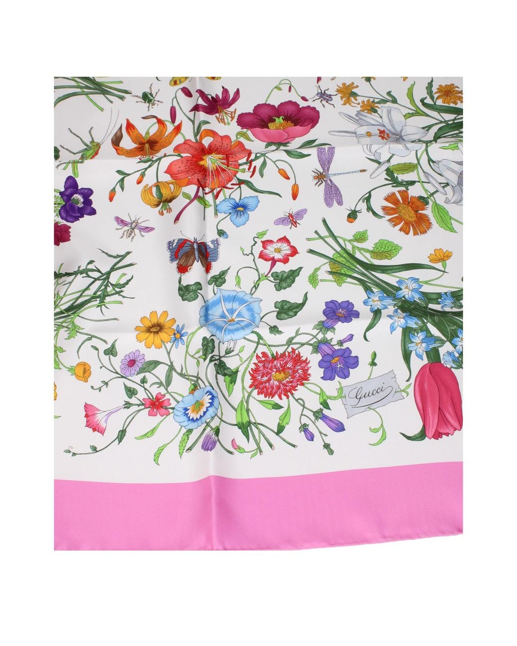 Gucci Pink Scarf Silk