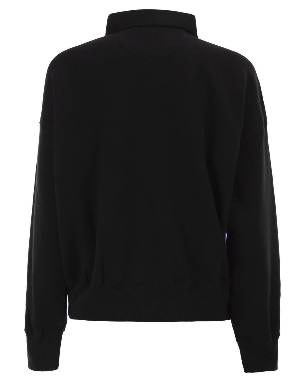 Polo Ralph Lauren Black Half-Zip Collared Sweatshirt