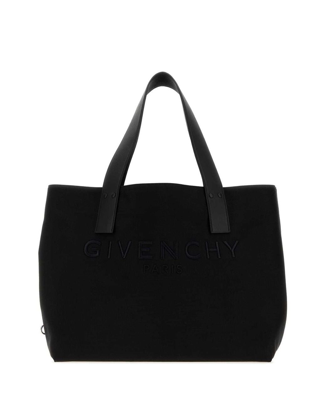 Givenchy Black Canvas Cargo Shopping Bag