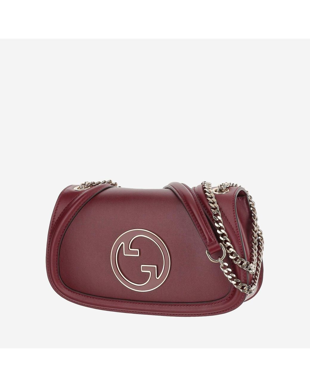 Gucci Red Blondie Shoulder Bag With Chain