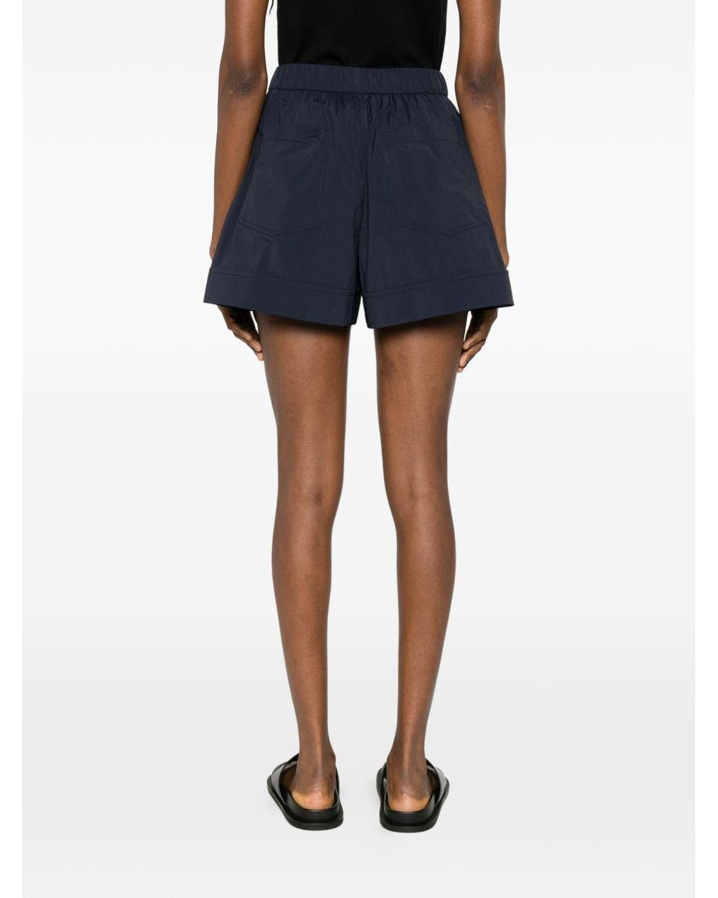 Herno Blue Nylon Shorts