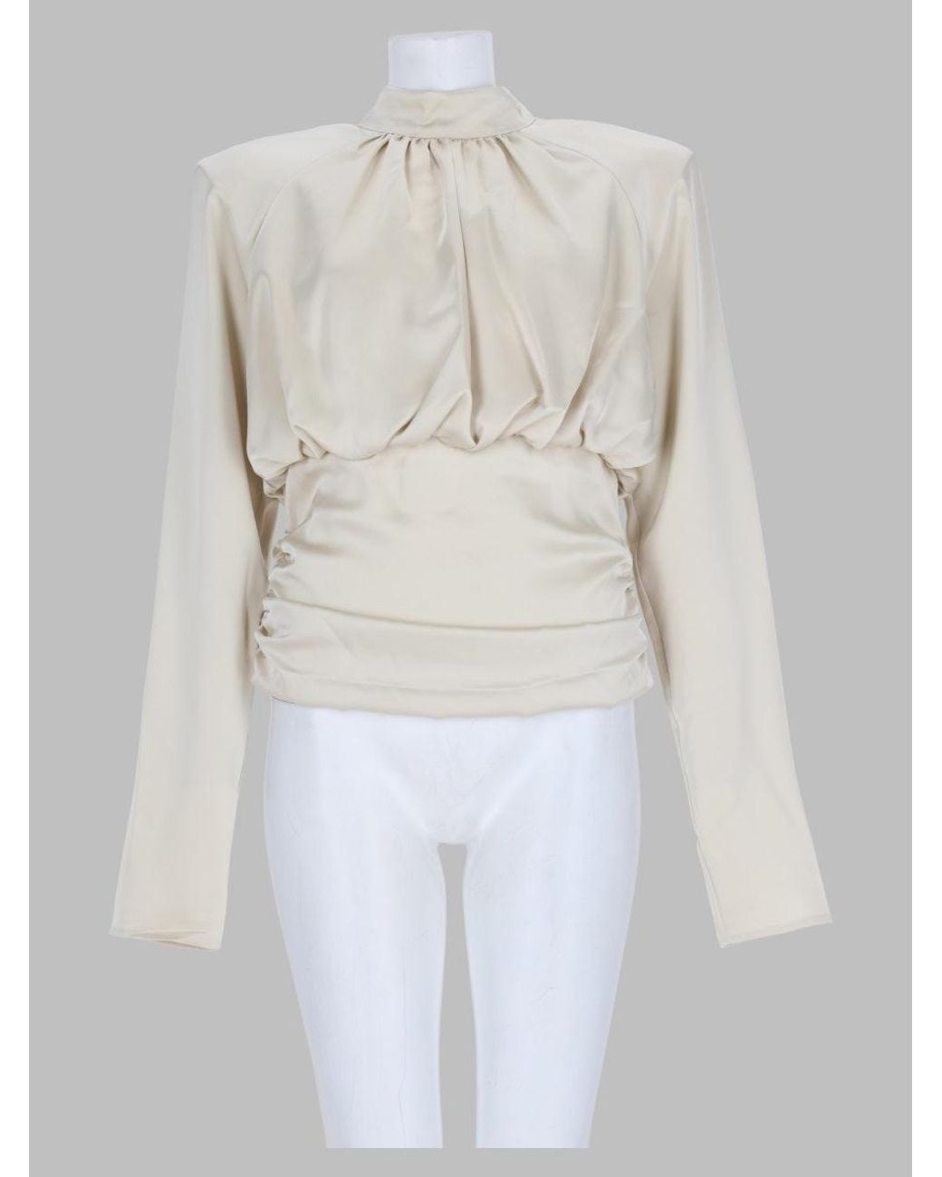 ROTATE BIRGER CHRISTENSEN White Faux-Leather Effect Mini Top