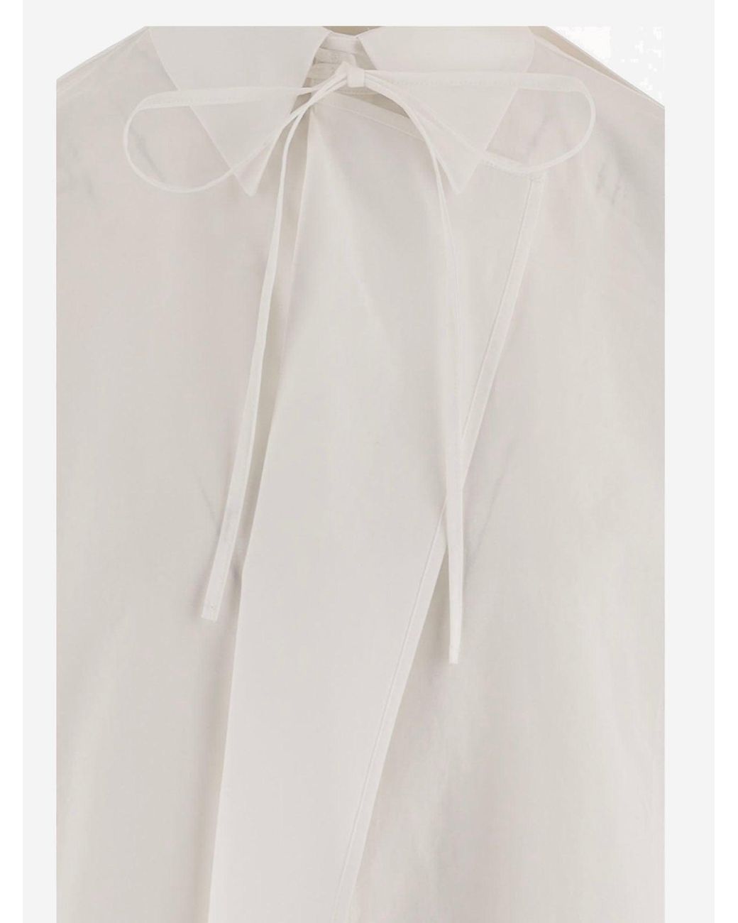Niccolò Pasqualetti White Cotton Shirt With Asymmetrical Hem