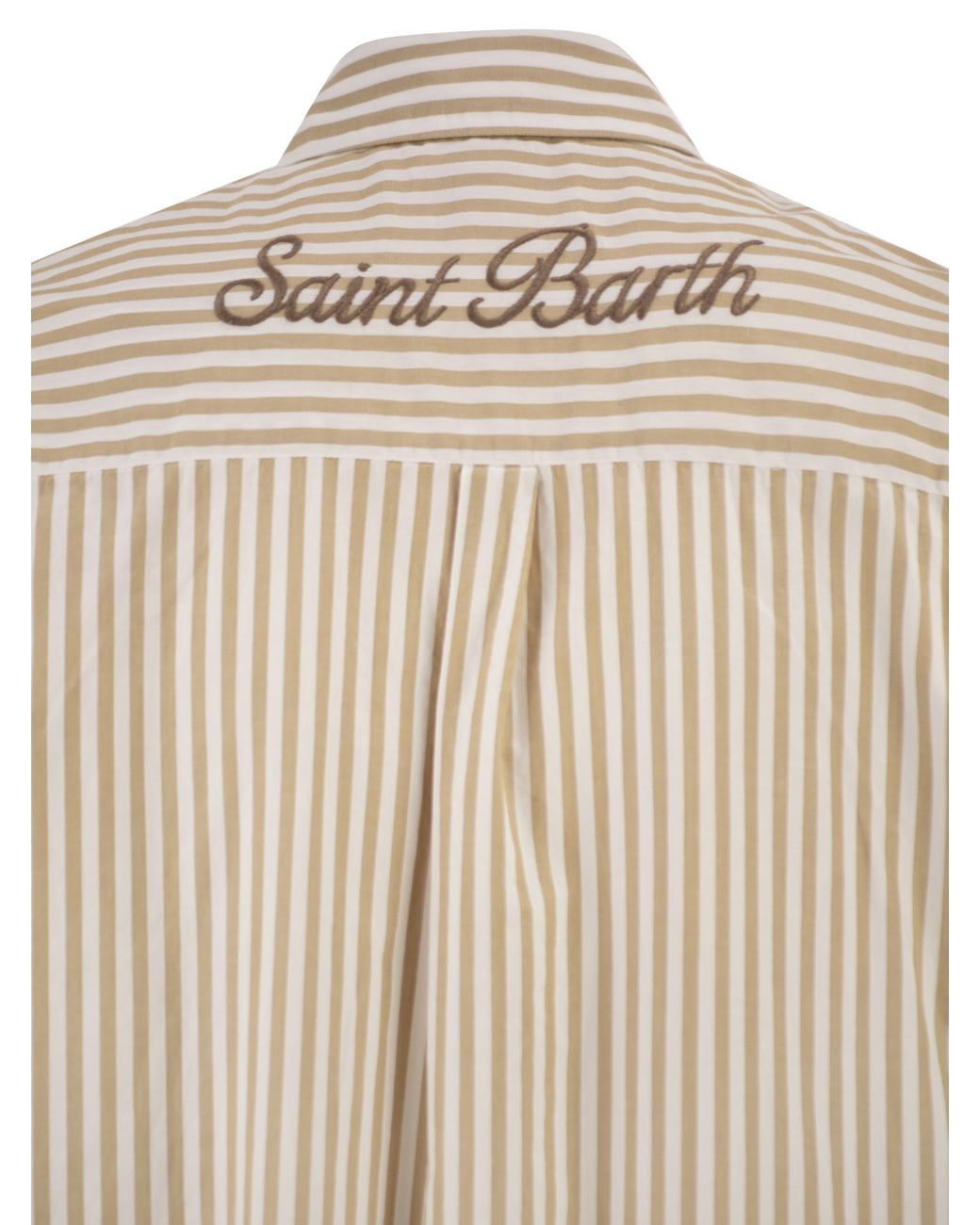 Mc2 Saint Barth Natural Long 'Shirtdress' Shirt