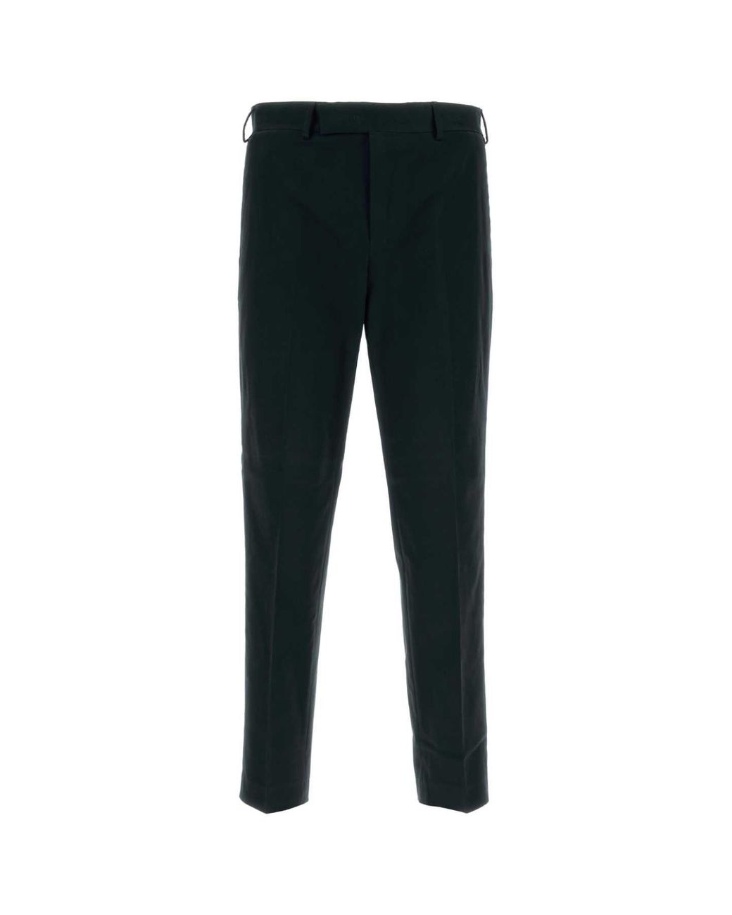 PT Torino Black Stretch Cotton Pant for men