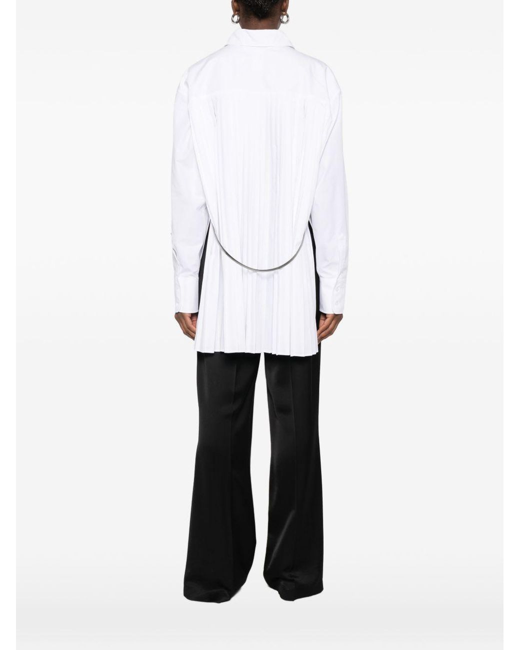 SPORTMAX PRE White Cotton Blend Shirt