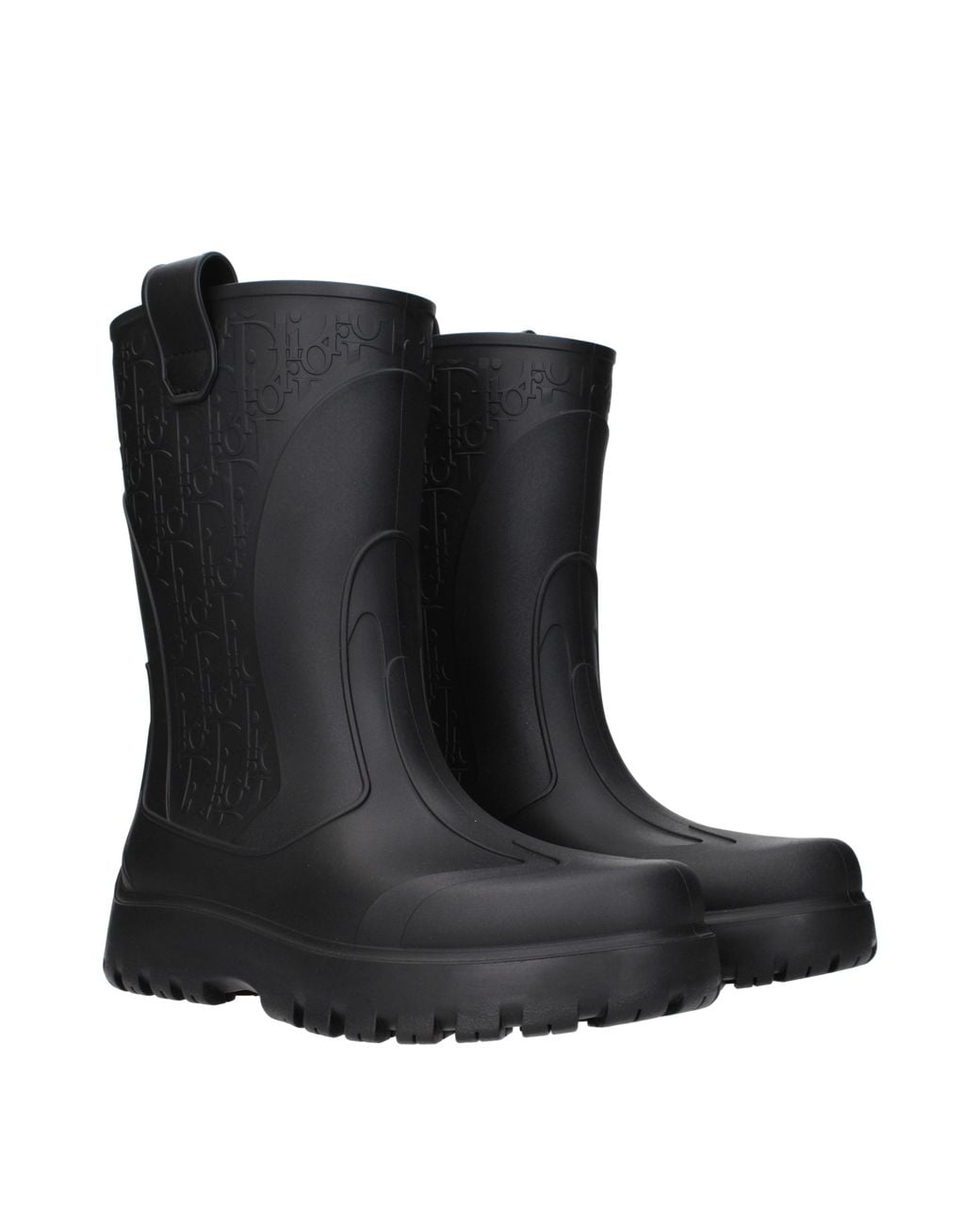 Dior Black Rubber Boots