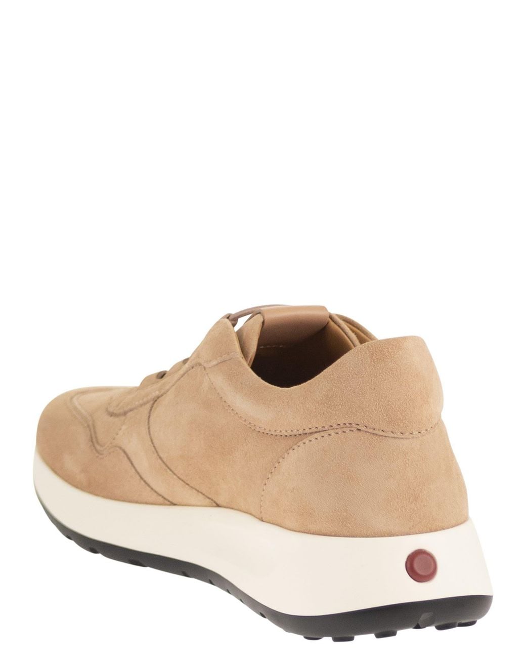 Tod's Natural Goatskin Suede Sneakers