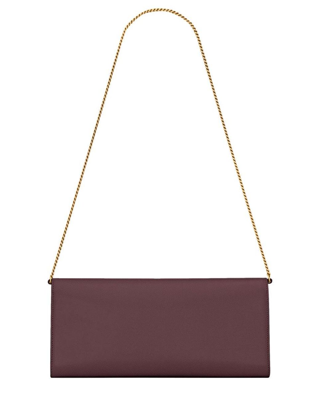 Saint Laurent Purple Shoulder Bag Kate Calf Leather