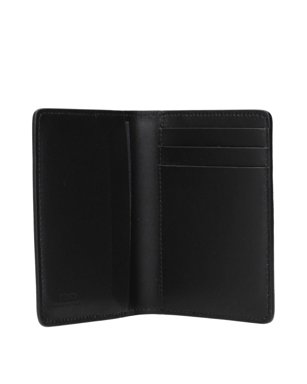 Fendi Black Document Holder Leather