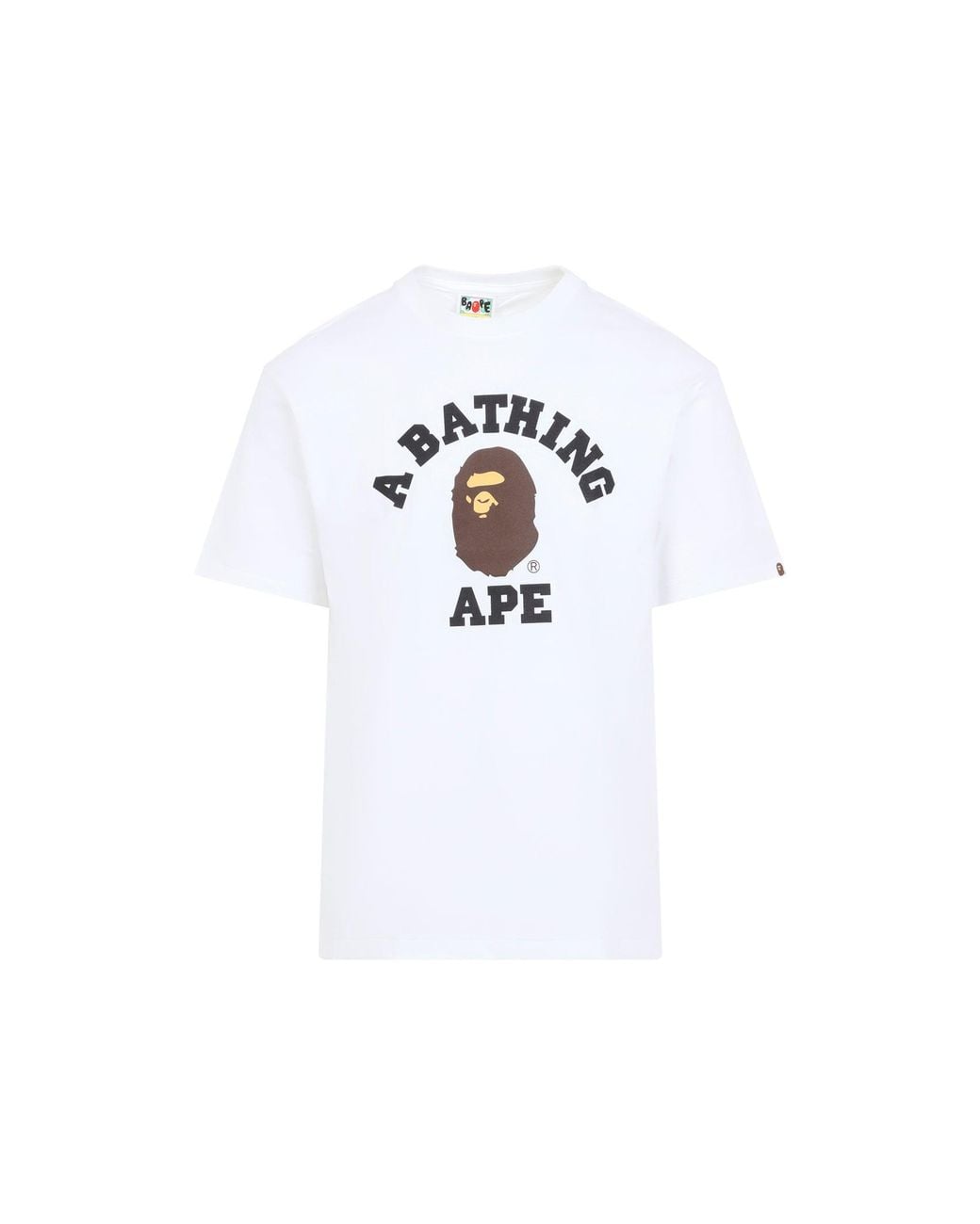 A Bathing Ape White College M T Shirt