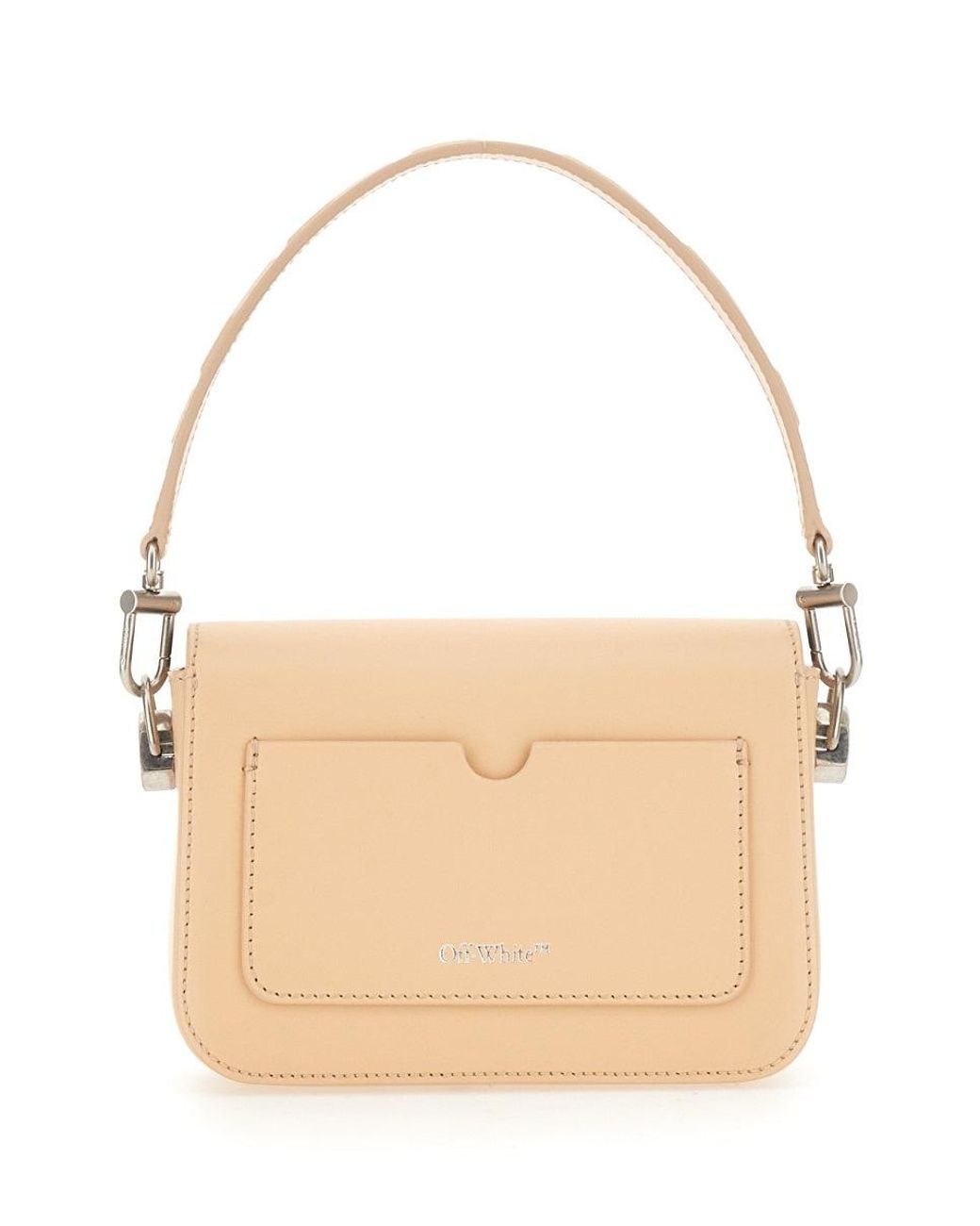 Off-White c/o Virgil Abloh Natural Mini Leather Binder Handbag