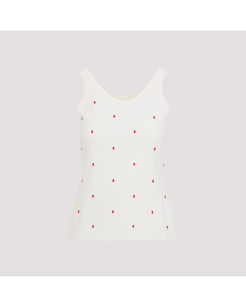 Bottega Veneta White Tank Top