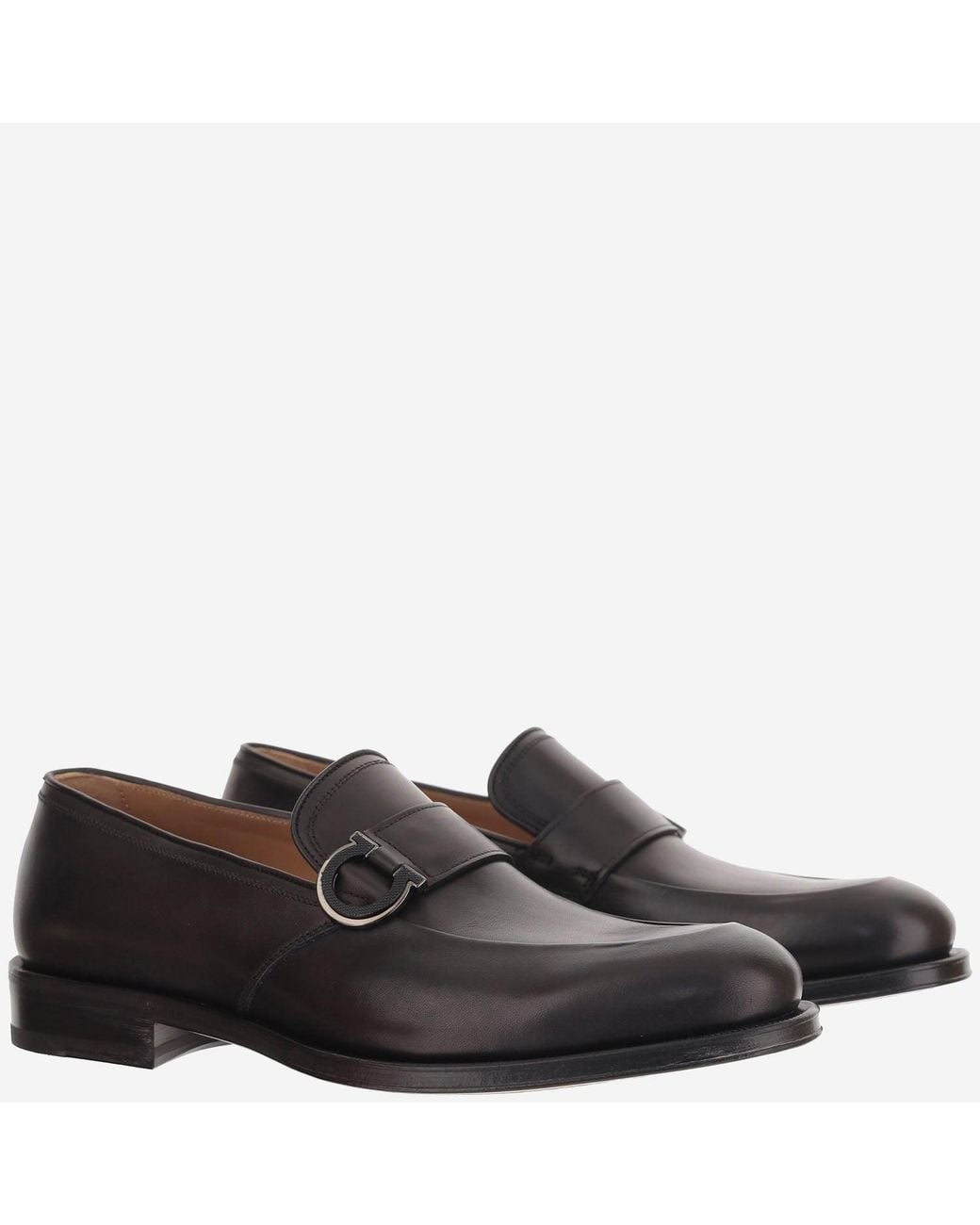 Ferragamo Black Leder-Loafer