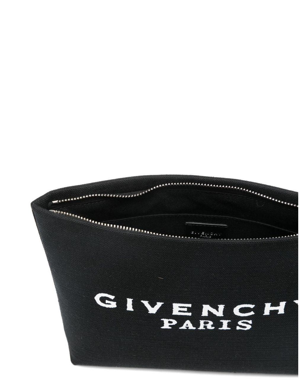 Givenchy Black Logo Cotton Pouch