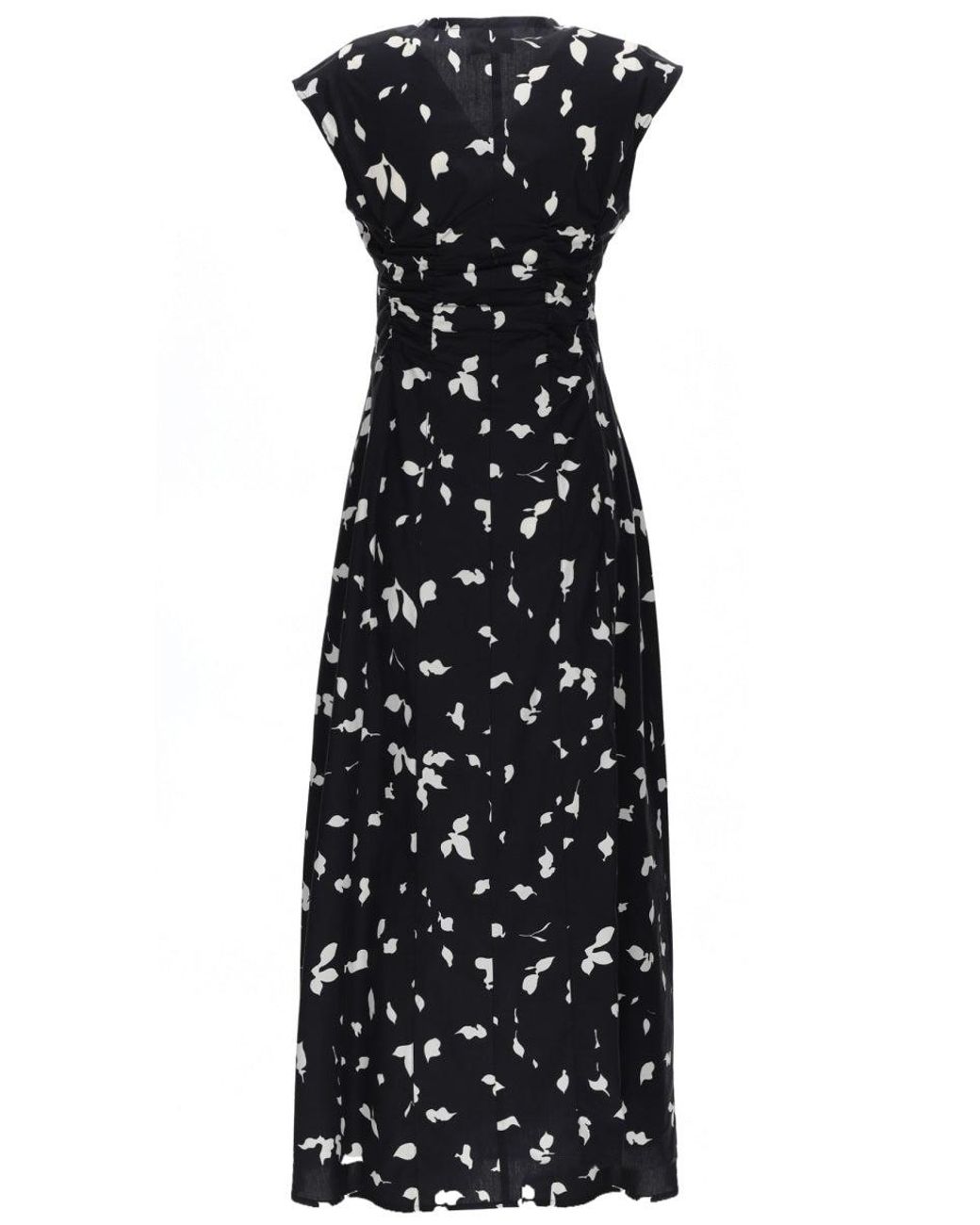 Alysi Black V Neck Long Dress