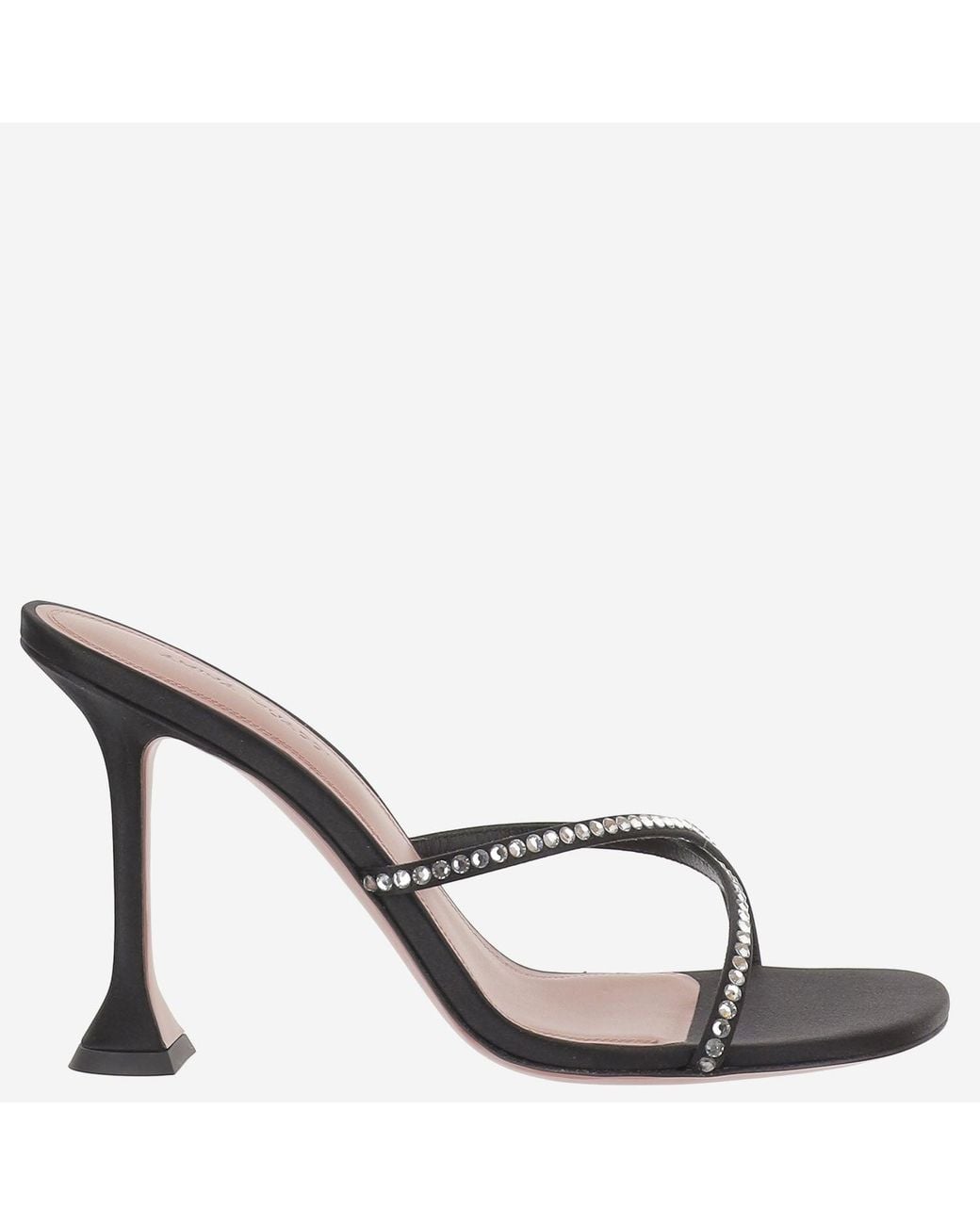 AMINA MUADDI Metallic Sandals Sally Satin