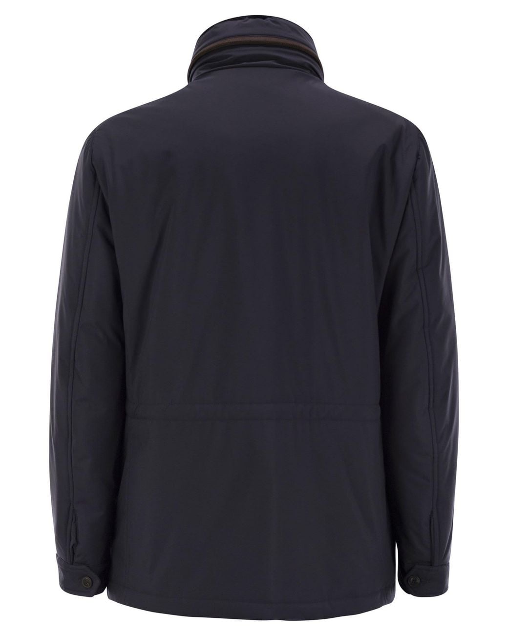 Fedeli Blue Trieste Rain Jacket And Shearling for men