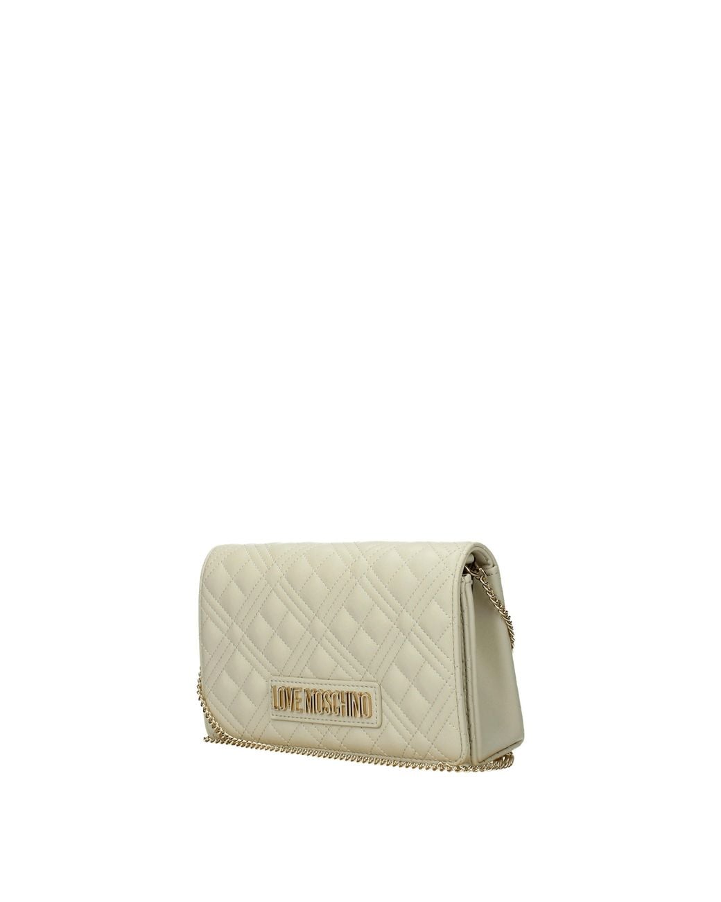 Love Moschino Gray Pochette Donna Poliuretano/Avorio for men