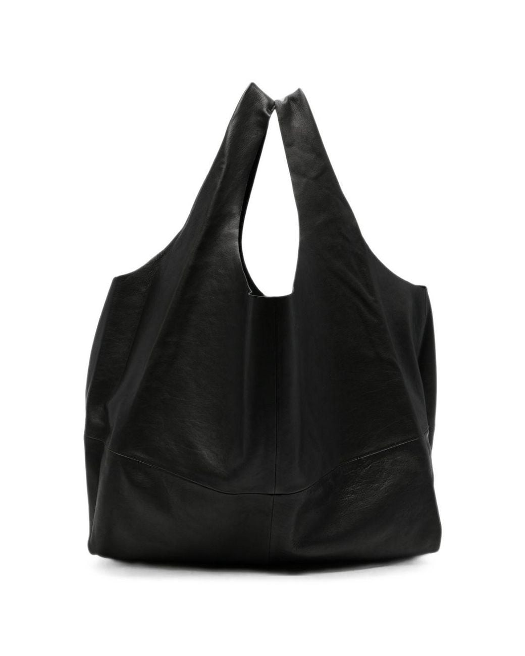 Cortana Black U Xl Leather Tote Bag