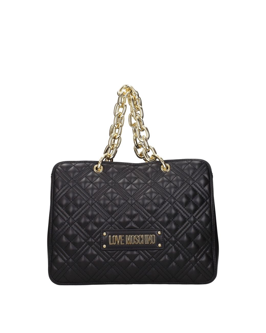 Love Moschino Black Borse A Mano Donna Poliuretano Nero