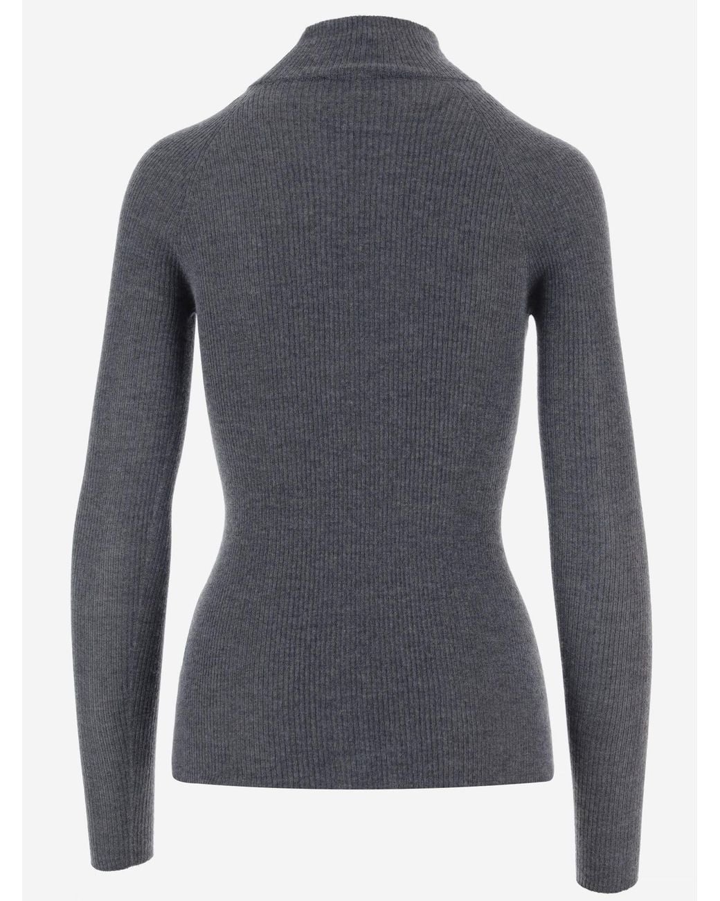 Allude Black Wool Sweater