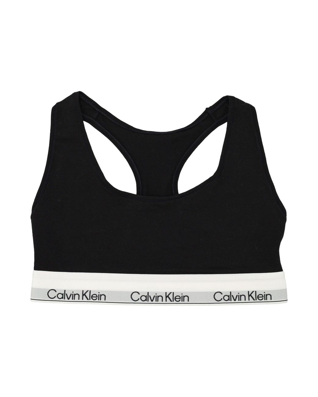Calvin Klein Black Icon Cotton Modal Unlined Bralette
