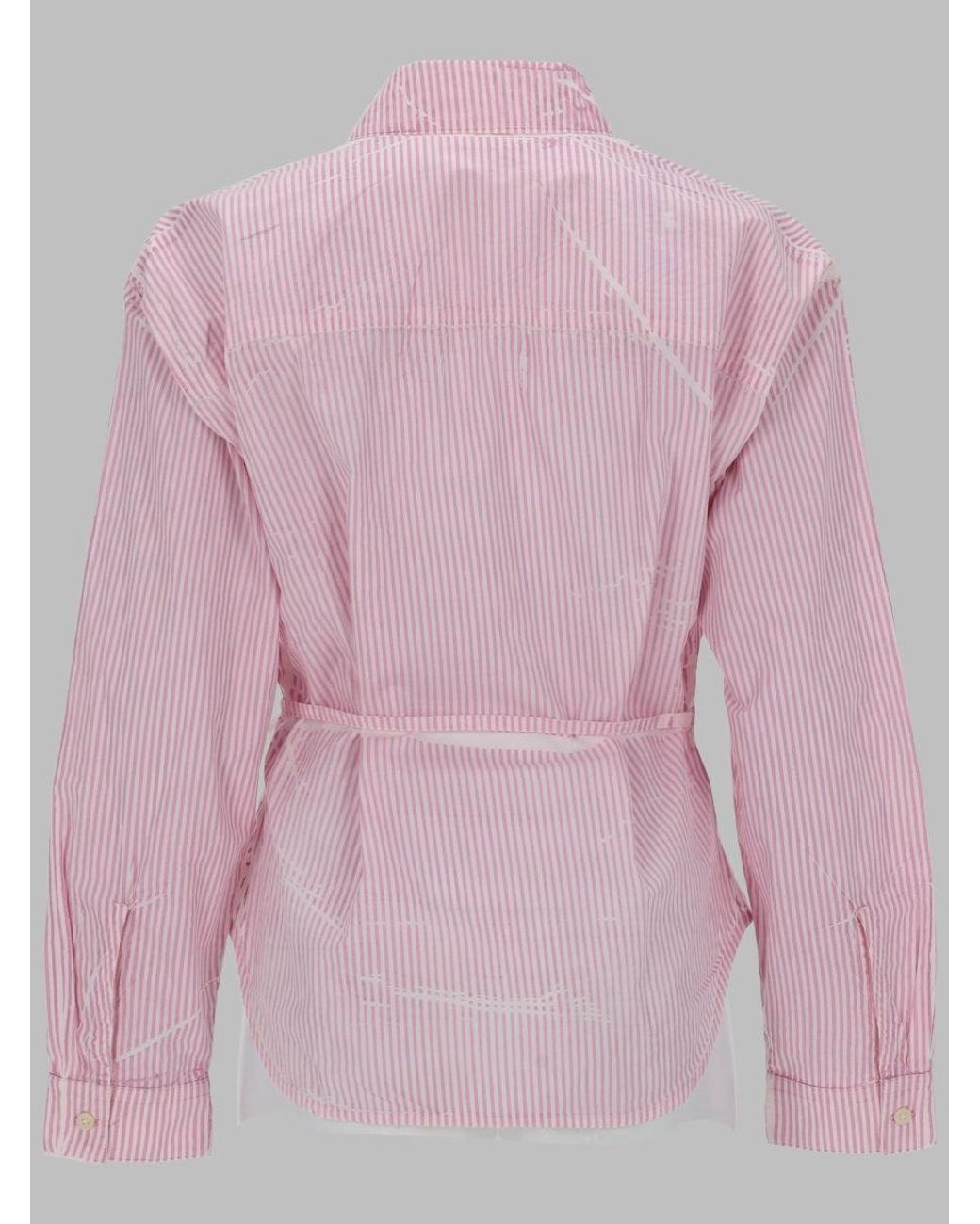 DIESEL Pink Diesel Wrap-Inspired Poplin Shirt