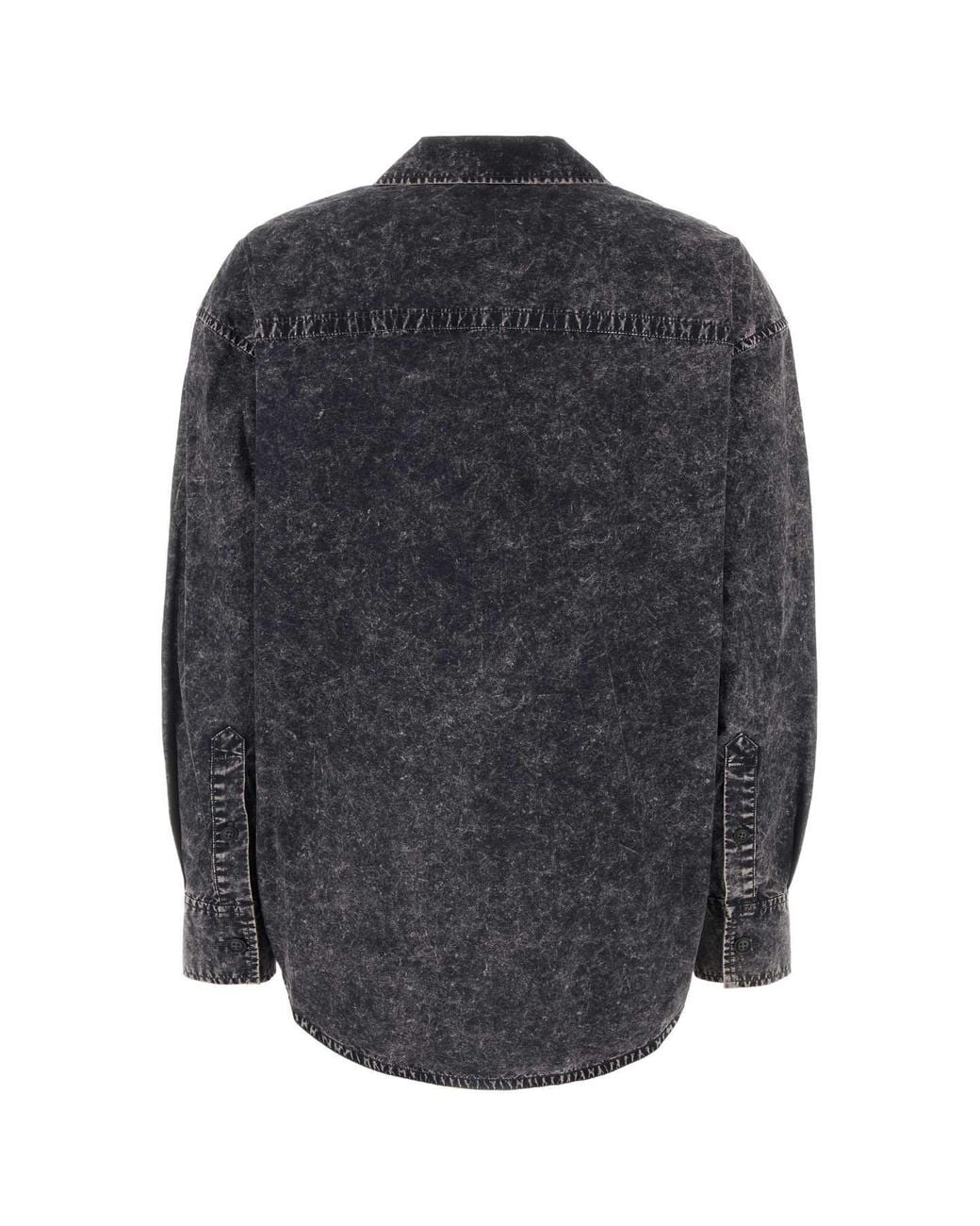 T By Alexander Wang Gray Cotton Oversize Shirt