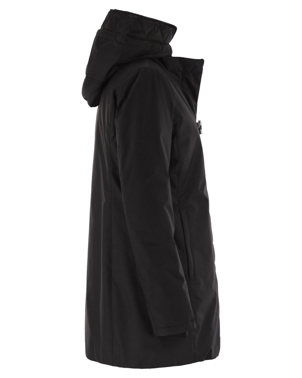 Technical Technical Gabardine Toggle Coat Fay en coloris Black
