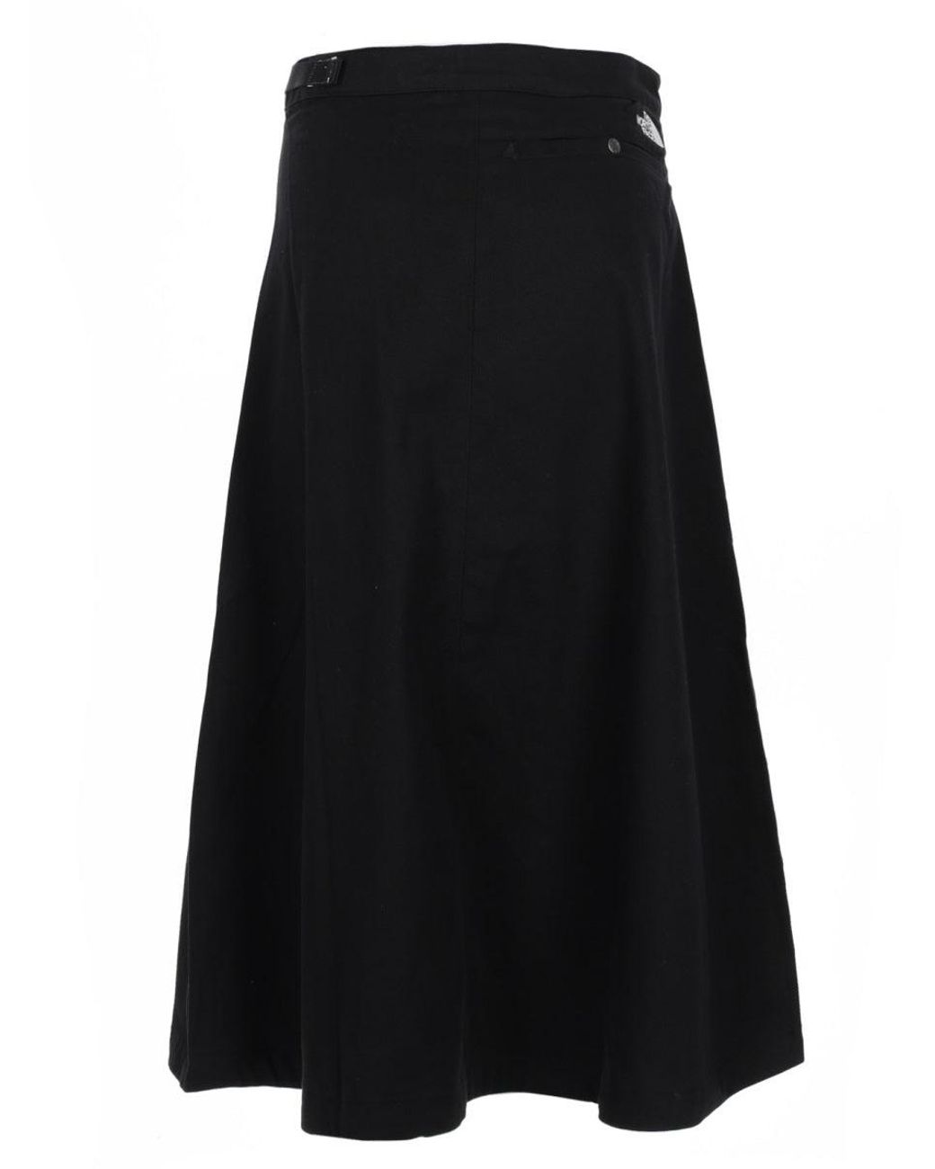 The North Face Black Solid Midi Skirt