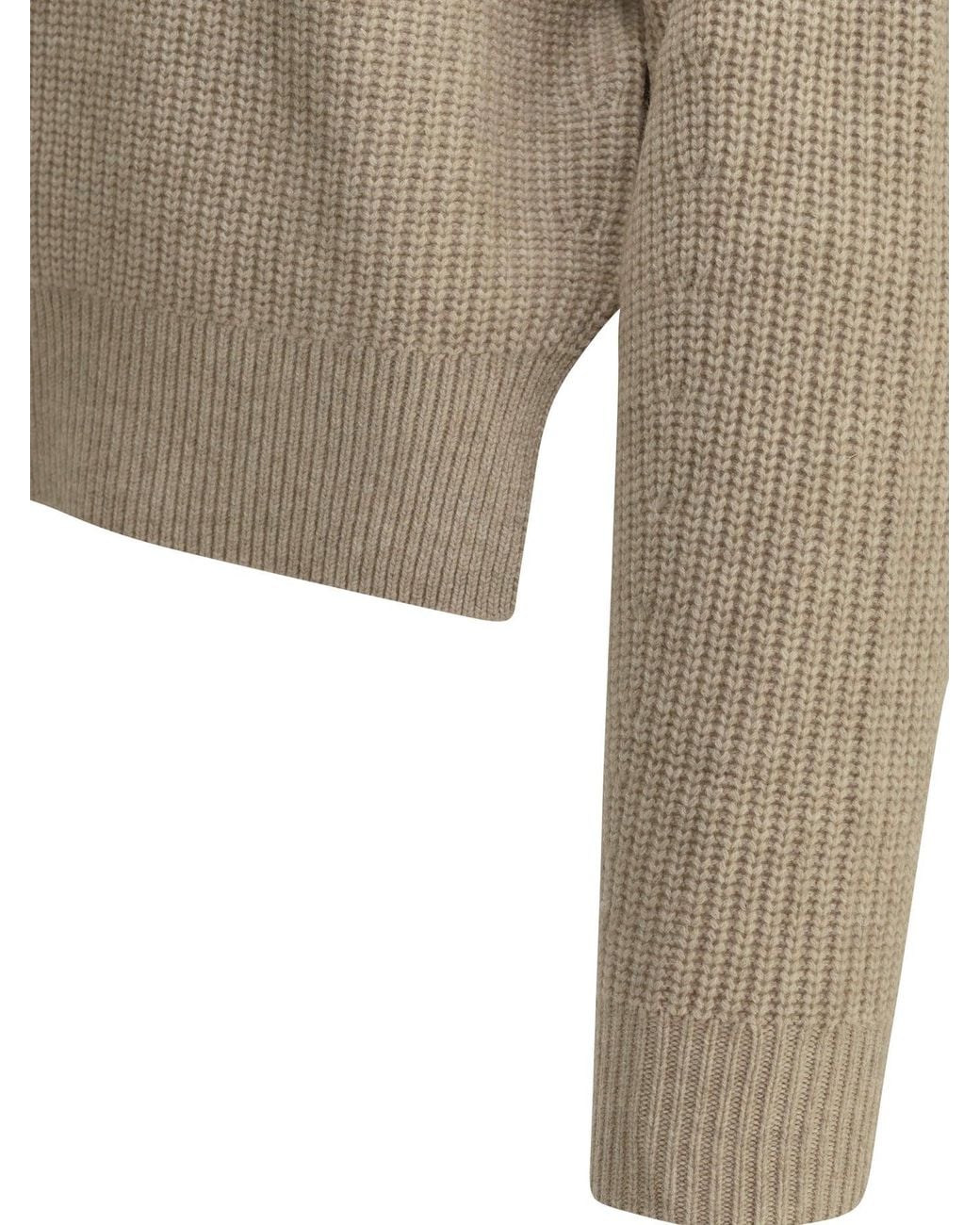 Isabel Marant Natural "Miranda" Polo Sweater