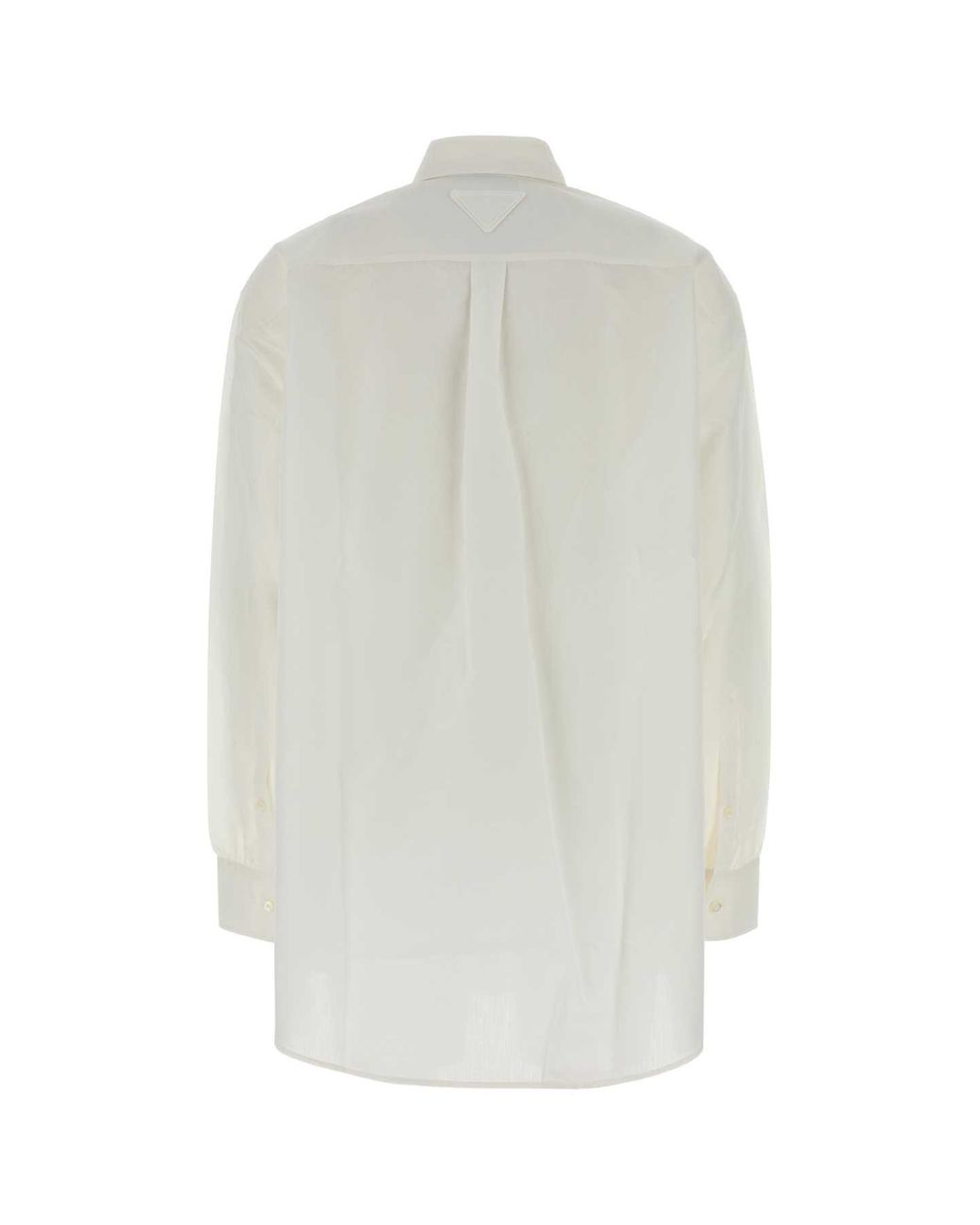 Prada White Relaxed Solid Shirt