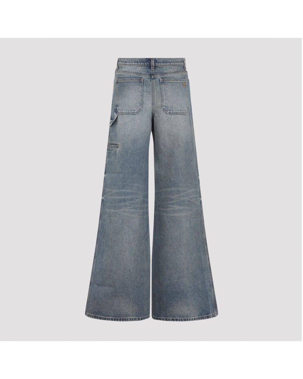 Courreges Blue Baggy Hammer Jeans