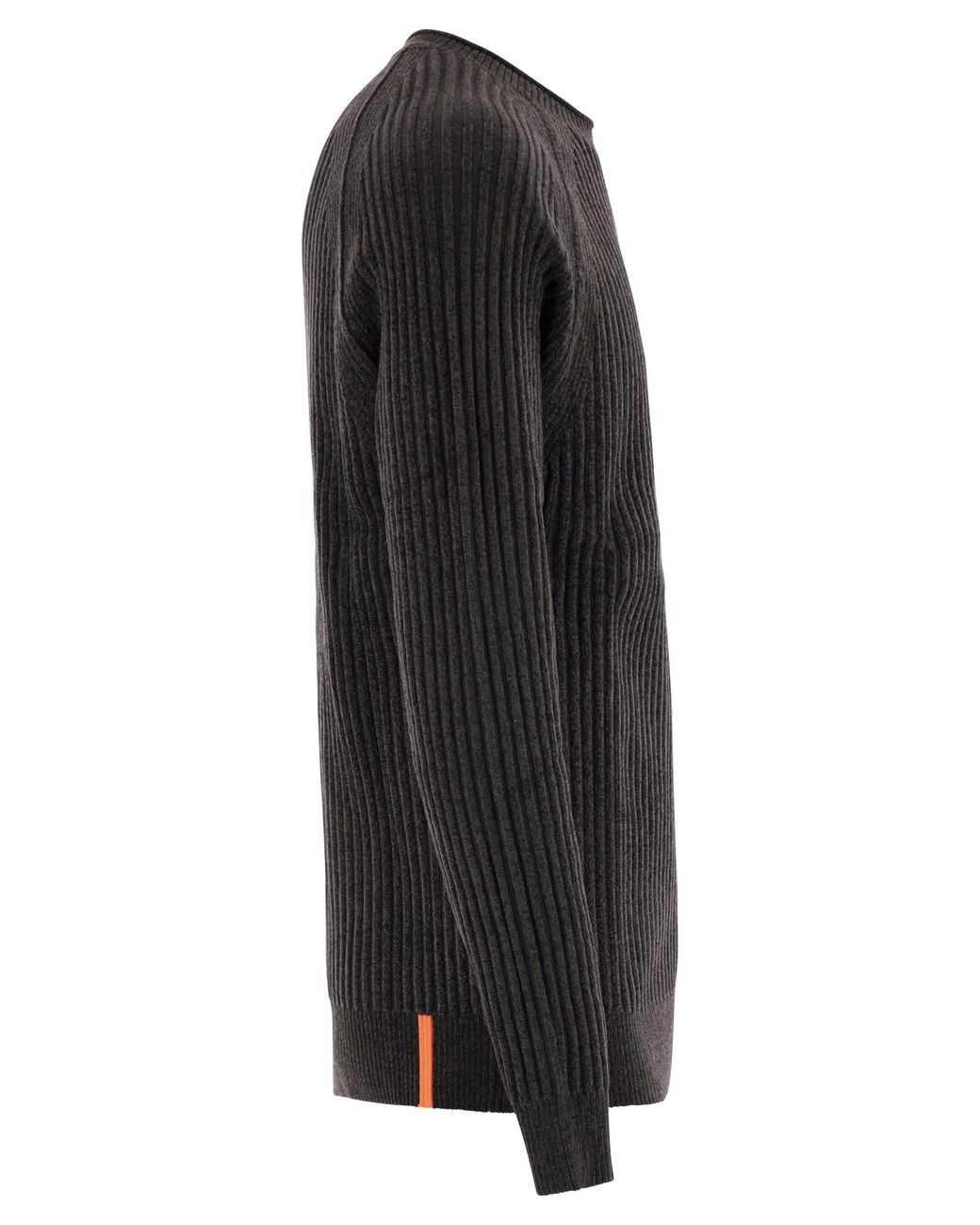 Rrd Black Velvet Rave Round Knit Crew Neck Jumper for men