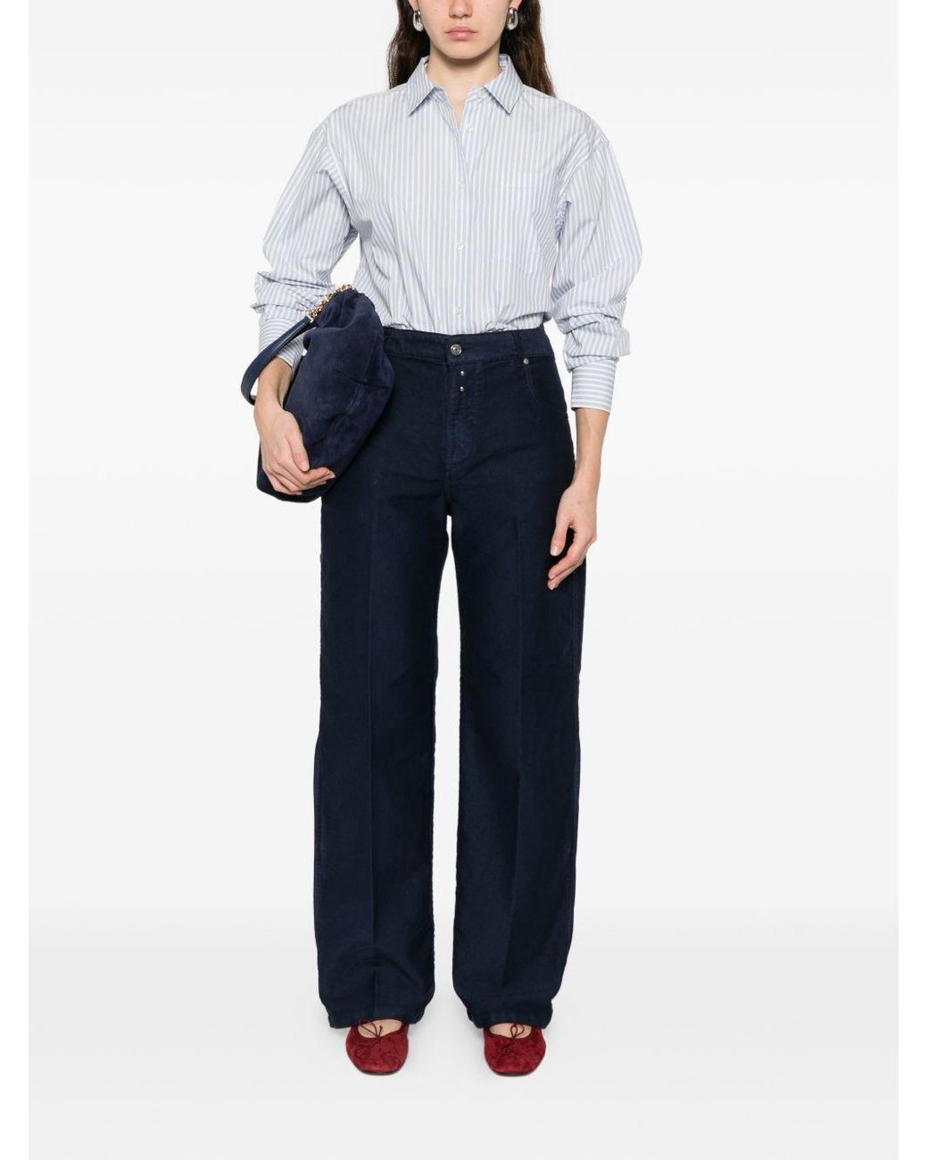 Woolrich White Striped Cotton Shirt