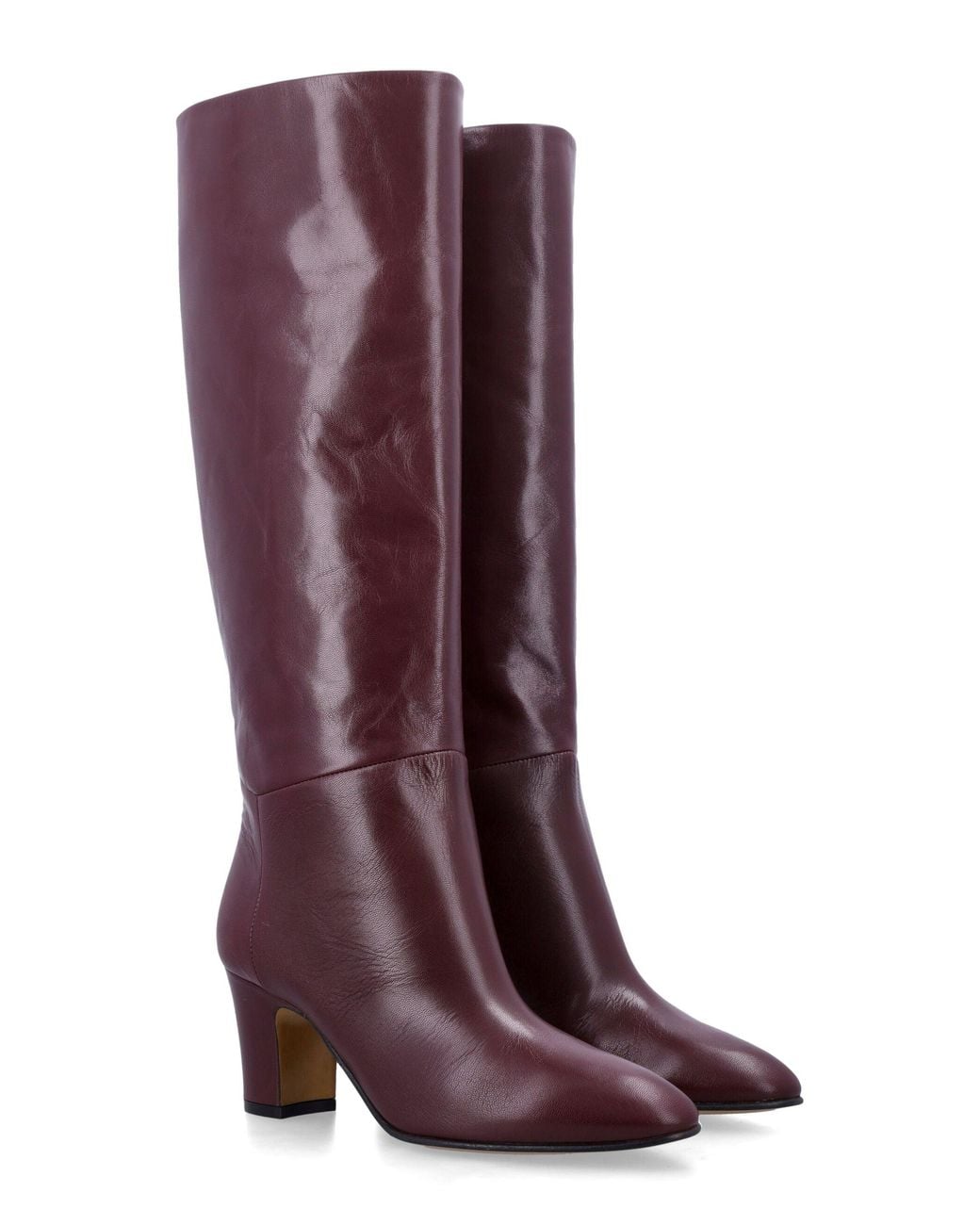 Alberta Ferretti Purple Alberta Ferretti Leather Knee Boots