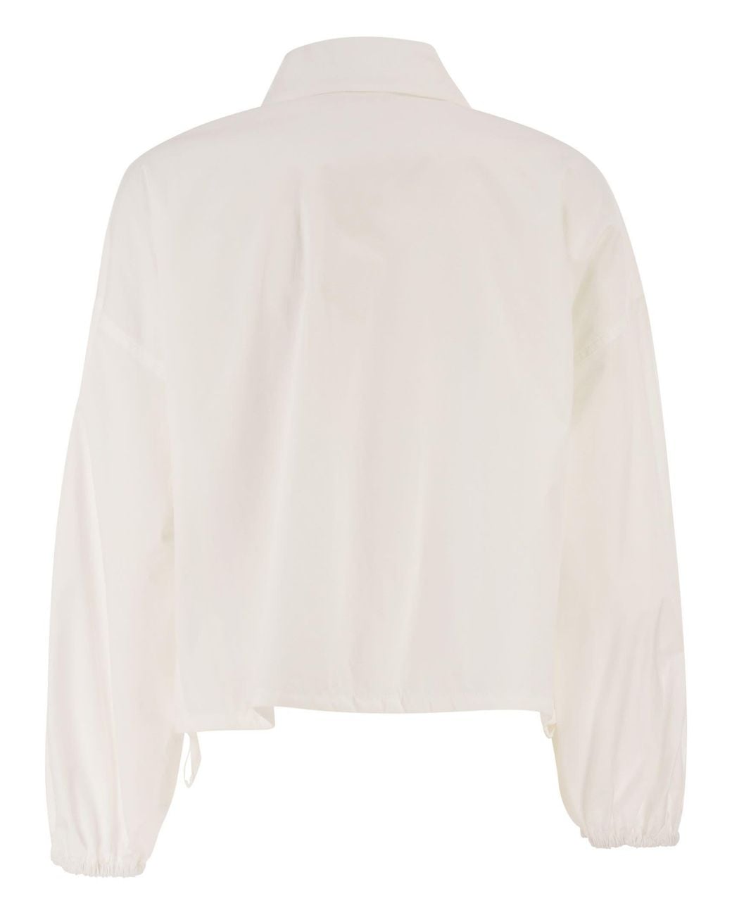 Weekend by Maxmara White Weekend Maxmara Wkiorigano – Cotton Shirt With Patch Pockets