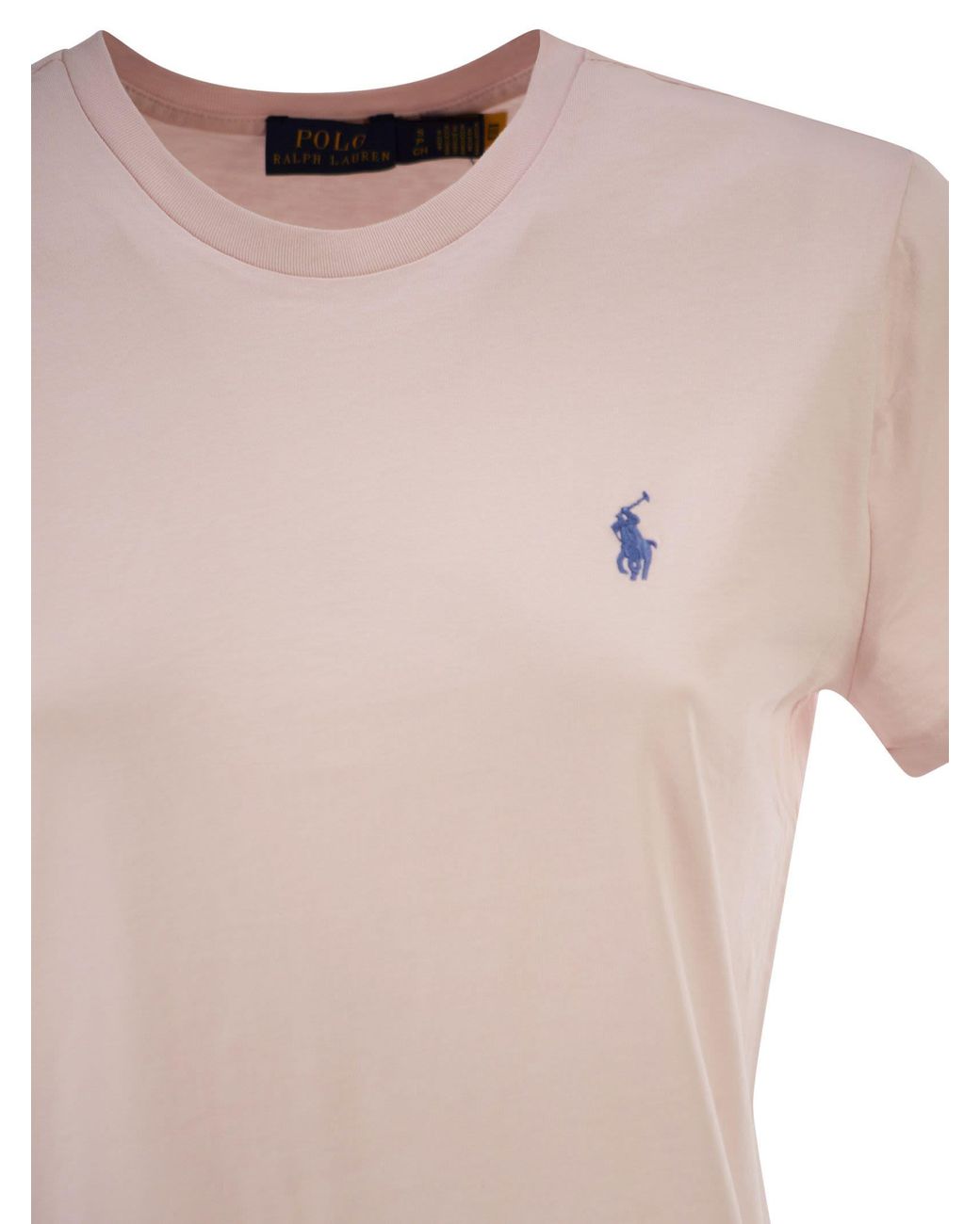 Polo Ralph Lauren Pink Classic-Fit Crew Neck T-Shirt