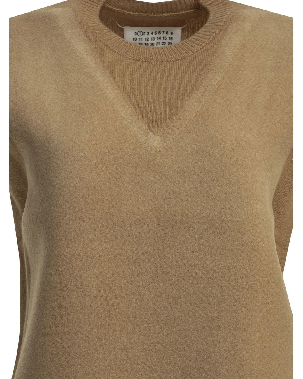 Maison Margiela Natural Virgin Wool Vest