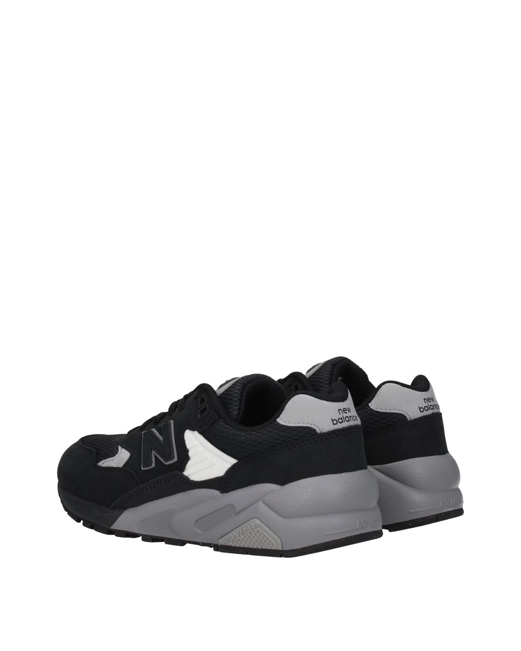 New Balance Black Sneakers 580 Donna Camoscio Nero/Argento