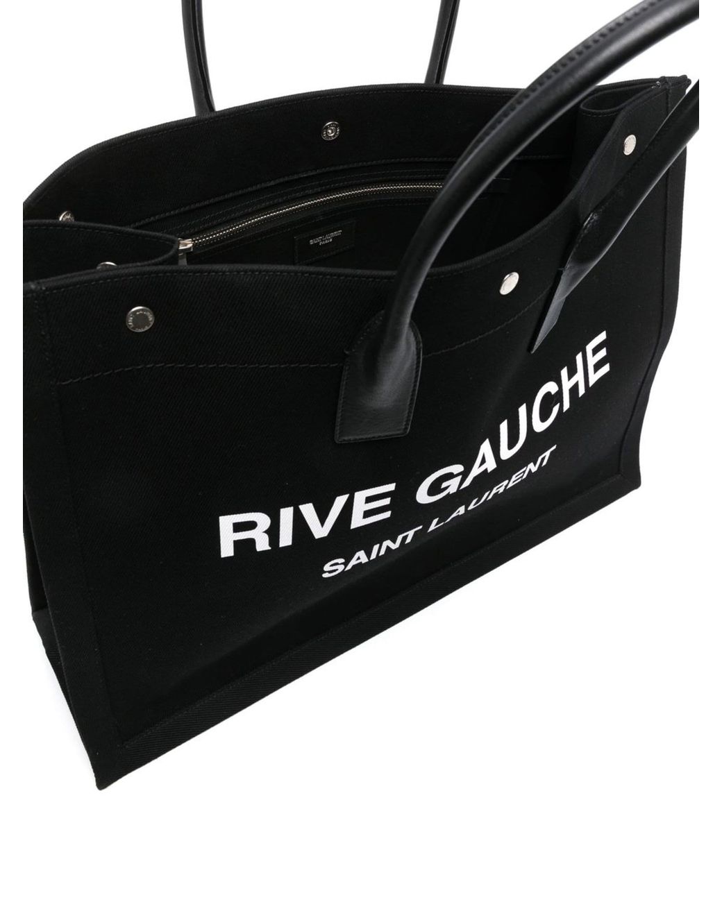 Rive Gauche Bolso Tote Grande Saint Laurent de color Black