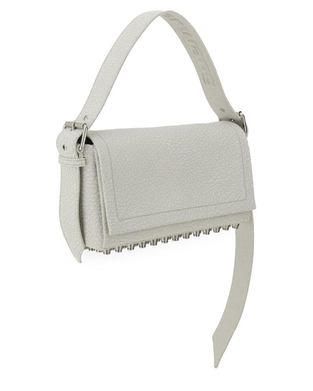 Alexander Wang White Ricco Medium Flap Bag