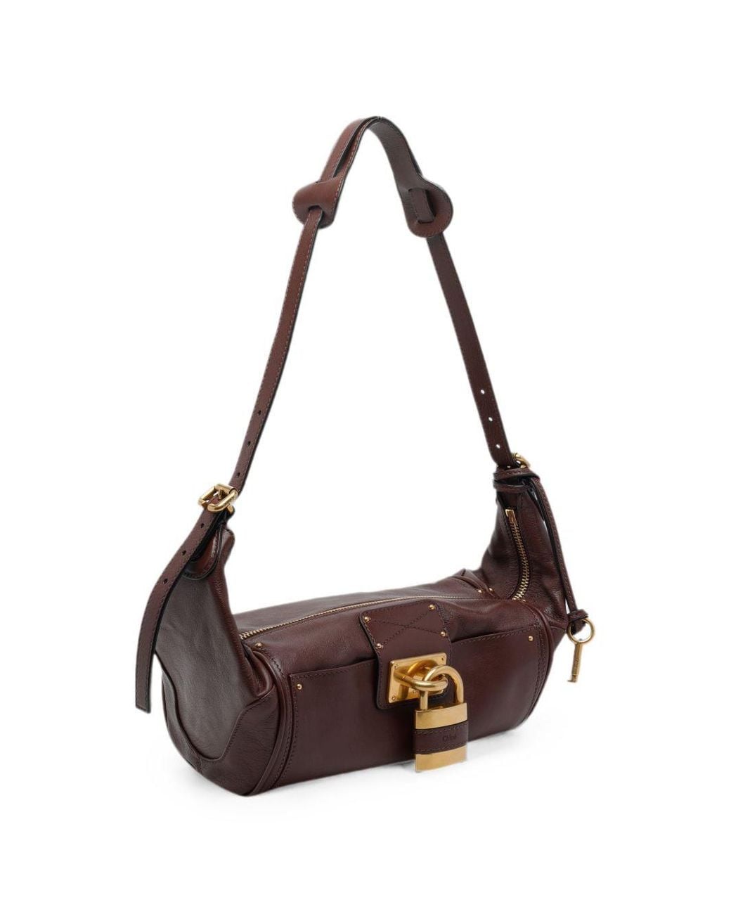 Chloé White Chloã Paddington Leather Shoulder Bag