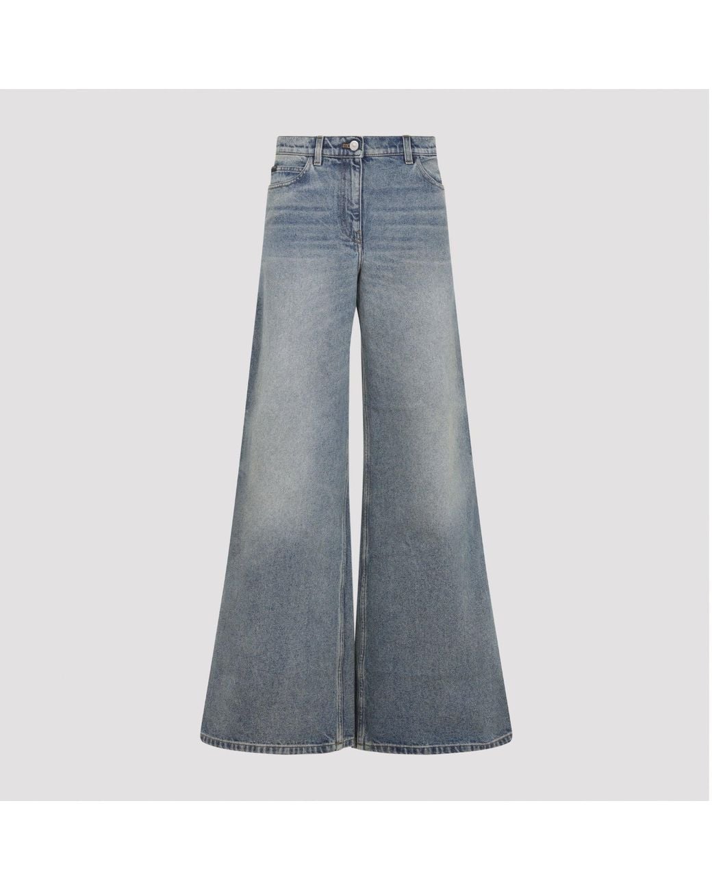 Courreges Blue Baggy Hammer Jeans