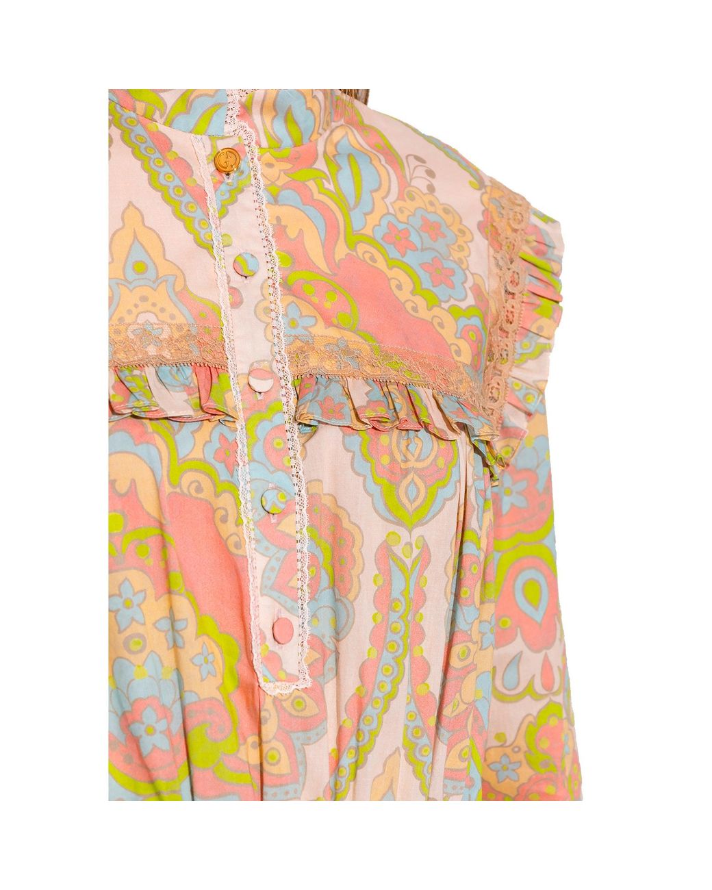 Gucci Natural Mini Floral Dress
