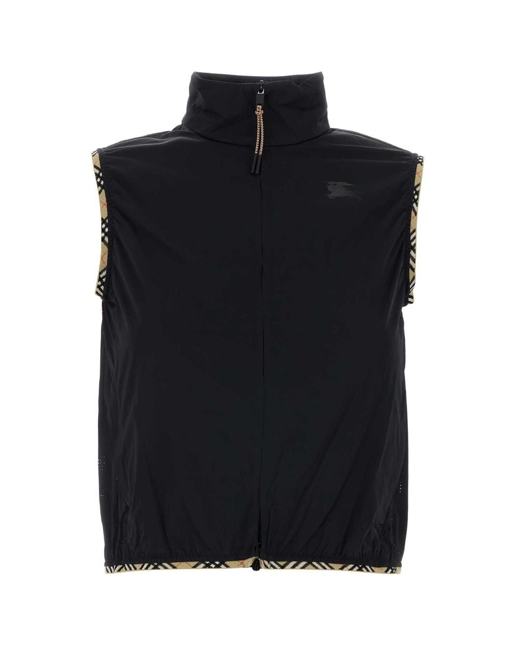 Burberry Black Stretch Nylon Sleeveless Jacket