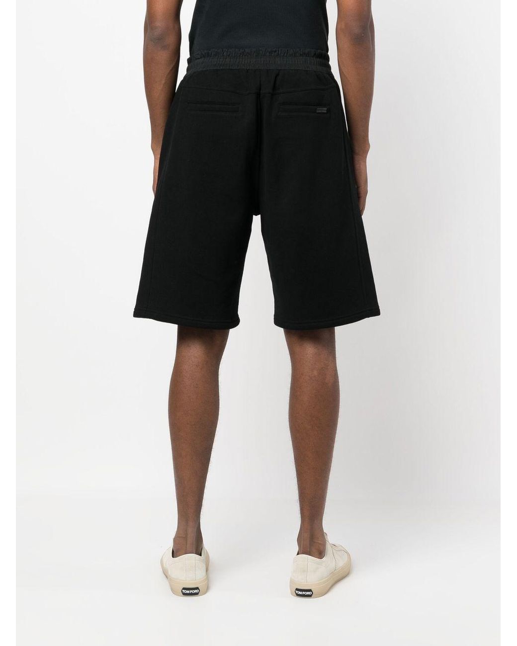 Saint Laurent Black Bermuda for men